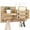 light carbonized, variant on Rustic Wall Mounted Mail Organizer for Wall Entryway Decor Wooden Key Holder with Floating Shelf for Hanging Coats Dog Leashes