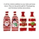 thumbnail image 5 of Naiovety Cubierta de botella de vino Navidad Santa Claus Elk de comedor en casa Ropa de rayas tejidas elásticas Banda de champán Kits de decoración para fiestas Type1 Grinch, 5 of 6