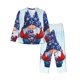 thumbnail image 1 of Balery Cute Gnomes in USA1 Conjunto de Pijama con Estampado para Mujer, Conjunto de Dos Piezas con Manga Larga, Ropa de Dormir Suave con Bolsillos, Pijamas Cómodos-X-Large, 1 of 7