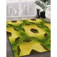 thumbnail image 3 of Ahgly Company Machine Washable Indoor Rectangle Transitional Golden Brown Yellow Area Rugs, 8' x 12', 3 of 7