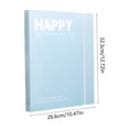 thumbnail image 3 of Plastic A4 Binder Cover, Loose Leaf Notebook Shell With Elastic Bands and Pen Clip, for Office Document Storage, Blue, 3 of 6