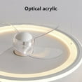 thumbnail image 4 of Modern Ceiling Fans With Lights And Remote Flush Mount 6-Speed Reversible Low Profile Ceiling Fan Light Fixture For Bedroom Living Room Kitchen 110V/220V 220V, 4 of 5