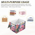thumbnail image 6 of Yayeee Collapsible Cube Storage Bin with Lid Fabric Closet Decorative Basket with Handles, Art Cat, 6 of 7