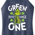 thumbnail image 3 of The Grinch - Green One - Juniors High Neck Tank Top, 3 of 5