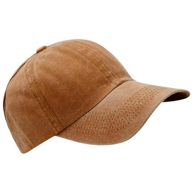 Chapeau Queue de Cheval Dos Nu pour Femmes Casquette de Baseball Haute Chignon Décoiffé Casquettes Jaune