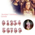 thumbnail image 2 of 1xPink Number Birthday Candles Extended Big Number Topper Cake Decoration A3W8, 2 of 9