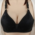 thumbnail image 3 of T Shirt Bra Women Pullover Bra Feature V-Neck T-Shirt Bra Style W-414 Black S, 3 of 3