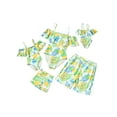 thumbnail image 3 of Family Matching Swimsuit Yellow Bikini Set for Women Girl Boy Men Swim Trunks Tropical Bathing Suit, 3 of 6