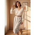 thumbnail image 6 of Women's Vintage High Waist A-Line Flared Midi Skirts Color S, 6 of 7
