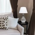 thumbnail image 3 of Elegant Designs LT2041-MSV Juliet Ceramic Table Lamp, 3.5", Metallic Silver, 3 of 3