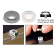thumbnail image 7 of CRL SC90F40-XCP100 Chrome Flat Large Snap Cap Screw Covers - pack of 100, 7 of 7