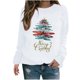 thumbnail image 2 of Sudaderas de Cuello Redondo de Navidad Para Mujer Moda Otoño Nuevo Suéter Con Estampado de Árbol de Navidad Odeerbi ODB209031, 2 of 3