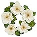 thumbnail image 3 of Nearly Natural 23-in. Magnolia Artificial Wreaths White, 3 of 3