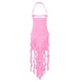 thumbnail image 5 of Women's Sexy Neck Sleeveless Irregular Dress - Backpack Design, Flowy Hem for Summer/Beach Parties, 5 of 5