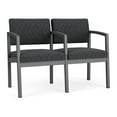 thumbnail image 1 of Fauteuil d'Accueil Lenox en Acier à 2 Places / Acier Charbon / Gris Foncé, 1 of 5