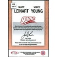 thumbnail image 2 of Matt Leinart Vince Young 2006 SAGE Game Exclusive Jersey Combos Bronze #CG6, 2 of 2