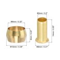 thumbnail image 2 of Uxcell 5/16" Tube ID Compression Assortment Kit, Brass Compression Sleeve Ferrule & Insert for Water Oil Pipe, 15 Set, 2 of 5
