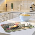 thumbnail image 6 of Kitchen Drying Mat Kitchen Drying Pad 16x18In Drying Dish Mat Dish Drying Mats Kitchen Countertop Multi-Function Drain Drying Mat Colorful Big Rooster, 6 of 7
