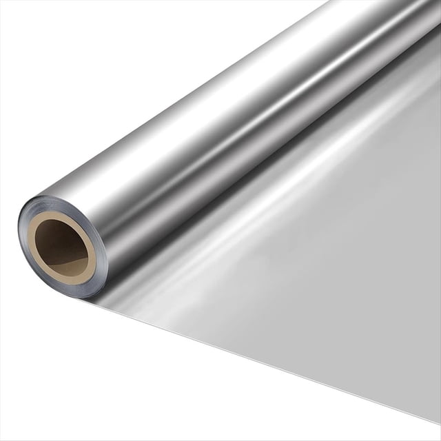 Rollo de Papel de Aluminio para Manualidades - Lámina Plateada de 0,02 mm, Papel de Aluminio Multiusos para Arte, Regalos y Proyectos del Hogar