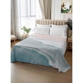 thumbnail image 2 of Beach Coastal Flat Sheets Only Full Size, Soft Breathable Bed Top Sheets for Mattress, Blue Nautical Summer Ocean Seaside Luxury Bedding Flat Sheets for Home Hotel Bedroom Bed Protection, 2 of 9