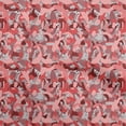 thumbnail image 1 of oneOone Tissu Popeline de Coton Sergé Rose Abstrait pour Robe Tissu Imprimé au Mètre 56 Pouces de Large, 1 of 4