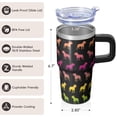 thumbnail image 3 of 20OZ Dog Themed Handle Tumbler Stainless Steel Insulated Cup Special Dog Lover Gifts Unique Birthday Christmas Presents for Dog Lovers Women Men Durable and Perfect for Hot and Cold Drinks, 3 of 6