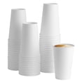 thumbnail image 1 of Vasos de café desechables GUSTO, papel blanco, 16 oz, 100 unidades, 1 of 8