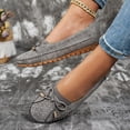 thumbnail image 6 of Orthopedic Flats for Women, Womens Orthopedic Shoes, Orthopedic Shoes for Women Wide Width, Lightweight Anti-Slip Breathable for Women, Dressy Slip-On Bow-Knot Flats Loafers, Gray 5.5, 6 of 7