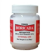 Boric Acid Ointment 10%, Pomada Boricada Antiseptica 10%, net weight 2 oz