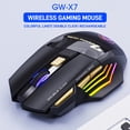 thumbnail image 2 of Kuymtek iMice GW-X7 7 Botones 2.4G RGB Ratón inalámbrico Silencio Ergonómico Gaming Office Ratones, 2 of 9