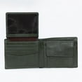 thumbnail image 4 of Ecocraft Men Leather Bifold Wallet – Mild Milled Finish Premium goat milled leather in rich green Classic bifold Full Grain Leather, 4 of 9