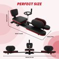 thumbnail image 2 of Black Red Edge Flexibility Trainer, Anti-Slip Base, Waterproof Surface, Adjustable Leg Stretcher Machine, Stretching Device, for Fitness Space, Gym, Dance Room, 2 of 7