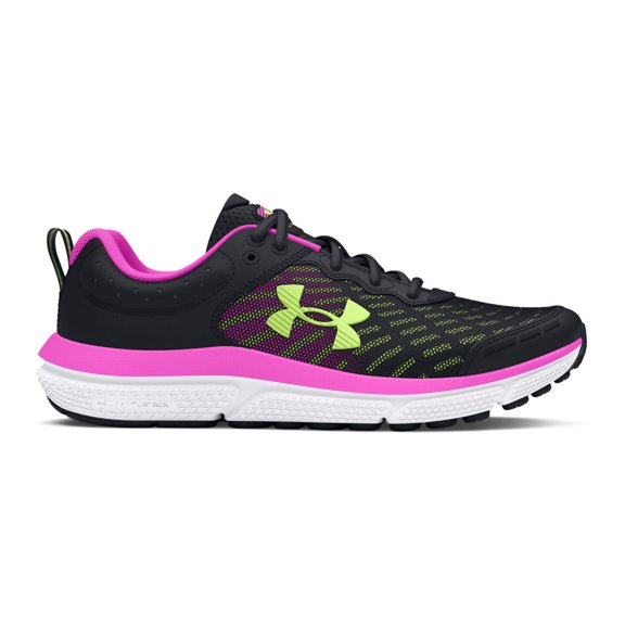 Under Armour Grade School Assert 10 Kids' Running Shoes Color: Vivid Magenta Green Size: 7