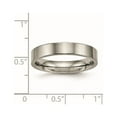 thumbnail image 6 of Chisel Titanium Polished 4mm Flat Comfort Fit Band, 6 of 7