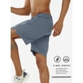 thumbnail image 3 of Pantalones cortos deportivos NORTHYARD para hombre, entrenamiento, gimnasio, secado rápido, 3XL, 3 of 5