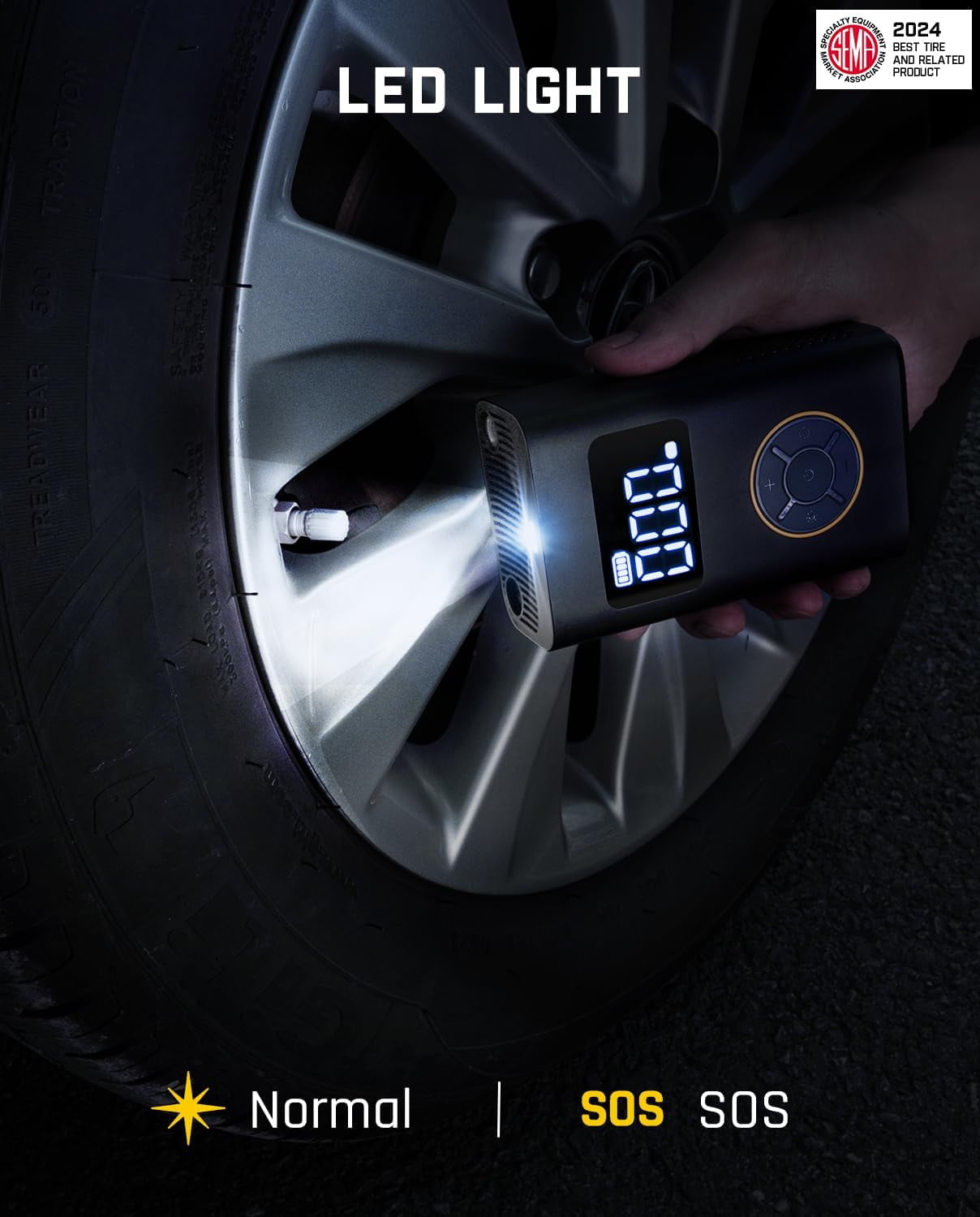 Fanttik X9 Pro Portable Tire Inflator for Compact Car, 1Min Fast Inflate Air Pump with Digital Tire Pressure Gauge, 150PSI Air Compressor for Car, Electric Bikes, Motorcycle, Ball, Deluxe Package