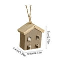 thumbnail image 3 of Christmas Wood House Tree Hanging Ornament – Wooden House Decorative Hanging Ornament, Perfect for Christmas Tree, Wreaths, and Holiday Decorations, 3 of 5