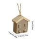 thumbnail image 3 of Adornos navideños, adornos navideños, regalos navideños, casa de Navidad de madera maciza, adorno colgante de árbol en miniatura, casa de madera, decoraciones colgantes decorativas, colgante de madera, 3 of 6