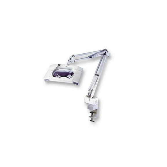 Square 5X Diapter Tabletop Magnifing Lamp