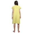thumbnail image 3 of Moomaya Nightwear For Women Solid Cotton Nightdress Knee Length Sleepwear, 3 of 6