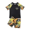thumbnail image 1 of Boys Swimsuit 2 Piece Swim Set, Short Sleeve Rashguard Shirt and Bathing Shorts Swimwear, 1 of 7