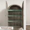 thumbnail image 5 of Ataucjin 72" Tall Arched Kitchen Pantry Cabinet, Farmhouse Wood Pantry Storage Cabinet with 2 Large Drawers, Wood Door, Freestanding Versatile Pantry Cabinets for Dining, Living Room, 5 of 7