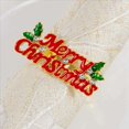 thumbnail image 4 of Servilleteros de Navidad - Juego de 20 Anillos de Servilletero para DecoracióN de Mesa NavideñA Hebilla de Servilleta de Alce NavideñA, 4 of 8