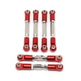 thumbnail image 2 of RC Car Links AR330446 Adjustable Linkage Turnbuckle Shock Absorption Replaceable Tie Pull Rods Turnbuckle Remote Control Part Accessories Replacement for Granite 4X4 Red, 2 of 5