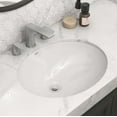 thumbnail image 4 of Ruvati 18 x 15 inch Undermount Bathroom Sink - White Oval Ceramic Bathroom Sinks with Overflow for Bathroom Vanity Sink, Porcelain Bathroom Basin - RVB0618, 4 of 4