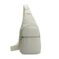 thumbnail image 1 of Mochila de pecho con doble almacenamiento, bolso cruzado multicompartimento, organización mejorada para artículos esenciales, diseño seguro con cremallera, construcción duradera para exteriores, 1 of 6