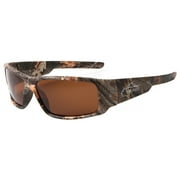 Fishoholic Polarized Fishing Sunglasses - UV400 - Free Hard Case & Pouch UV400 - Great Fishing Gift (camo-amb)