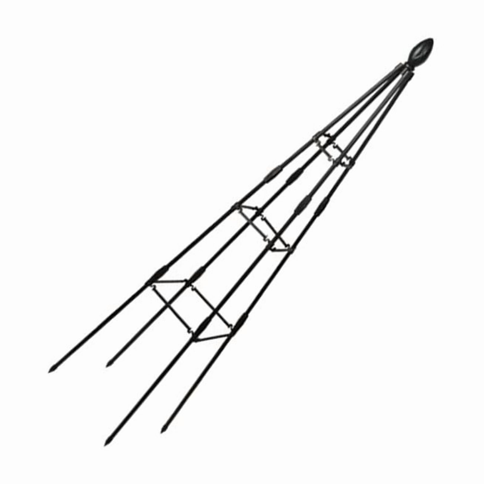 RANME Garden Climbing Plant Bracket Flower Plant Support Bracket Black Height 160Cm