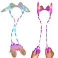 thumbnail image 1 of 2PCS Kids Hair Hoop Rabbit Ear Lighting Glitter Party Headband Costume Headband, 1 of 10
