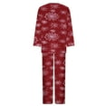 thumbnail image 4 of BSDJILFG 50% ,Halloween Pajamas Women Plus Size Fall Winter Sleepwear Sets Casual Long Sleeve Party Crewneck T-Shirt Wide Leg Loose Pants Loungewear Outfits ,Sizes S-5XL, 4 of 5